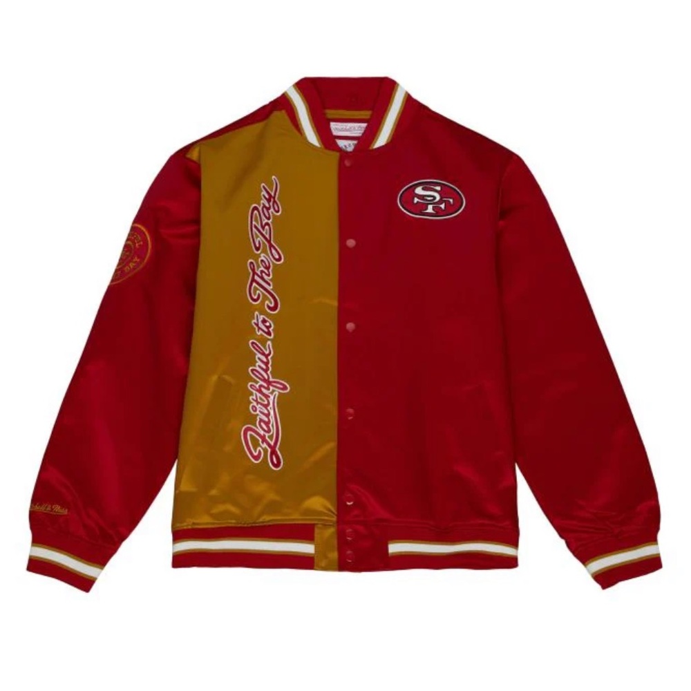 Mitchell & Ness Faithful to The Bay OG Satin 49ers Jacket